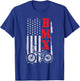 BMX American Flag Patriotic Bike T-Shirt - T-Shirt | Royal