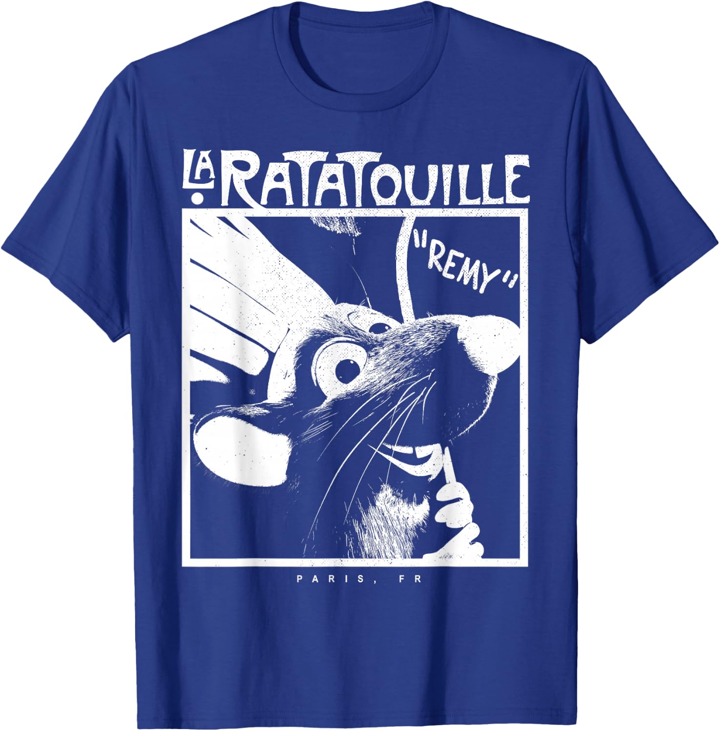 Disney Pixar Ratatouille Chef Remy Faded Silhouette Poster T-Shirt - T-Shirt | Royal