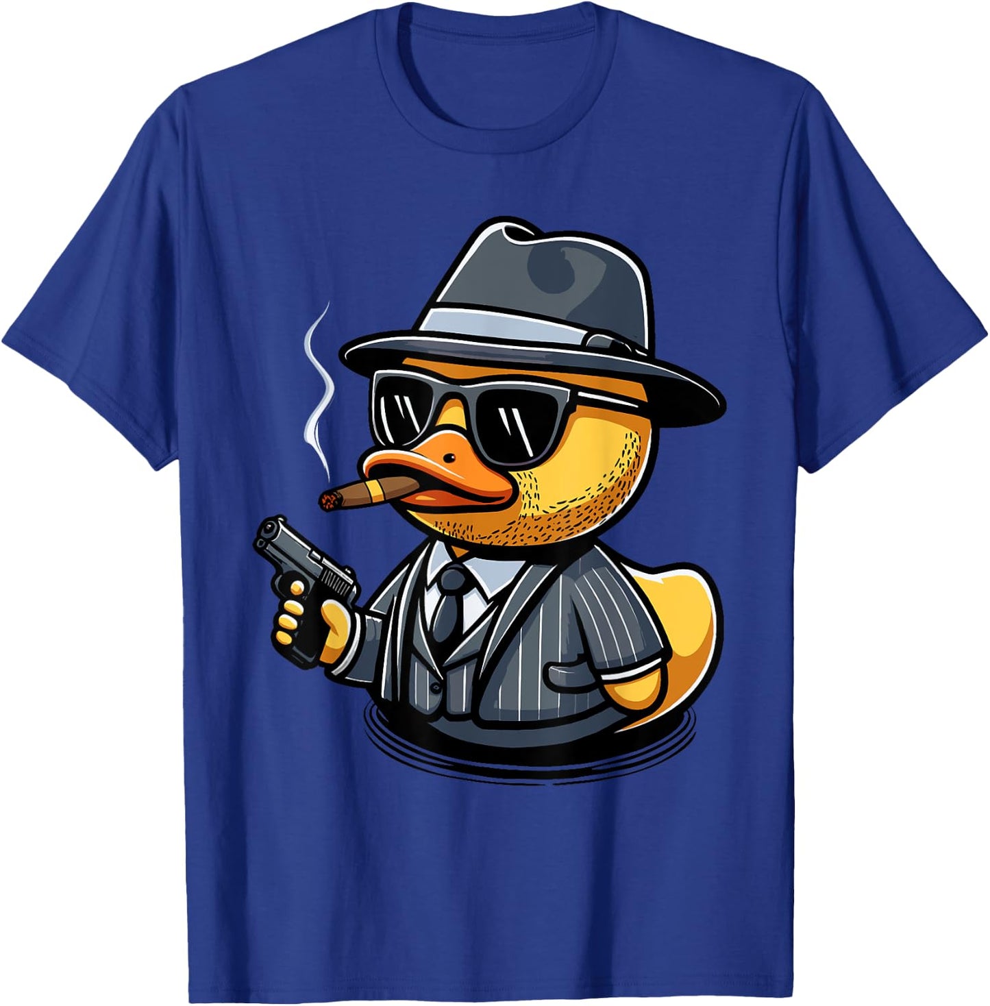 Italian Ducks Mafia Duck , Blue, S T-Shirt - T-Shirt | Royal
