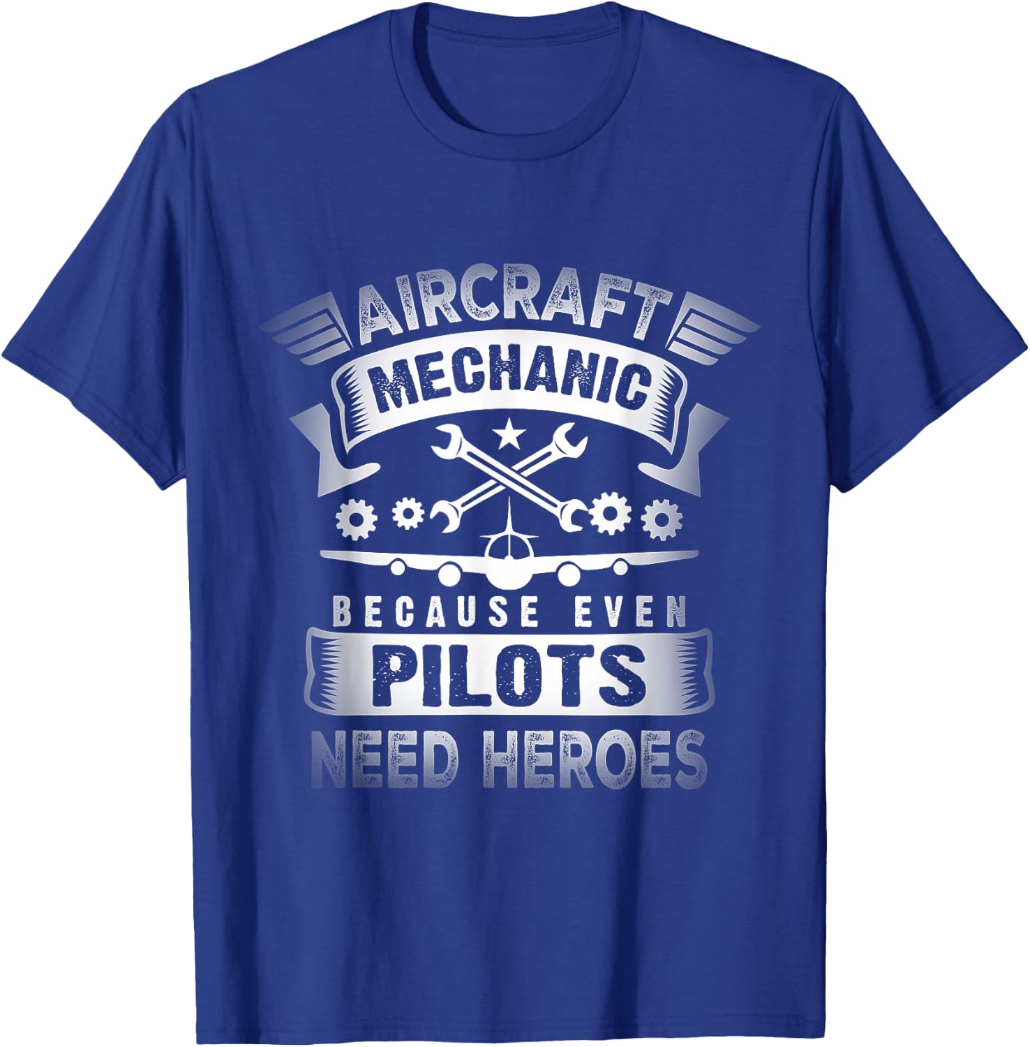 Airplane Mechanic Funny Aviation Technician T-Shirt - T-Shirt | Royal