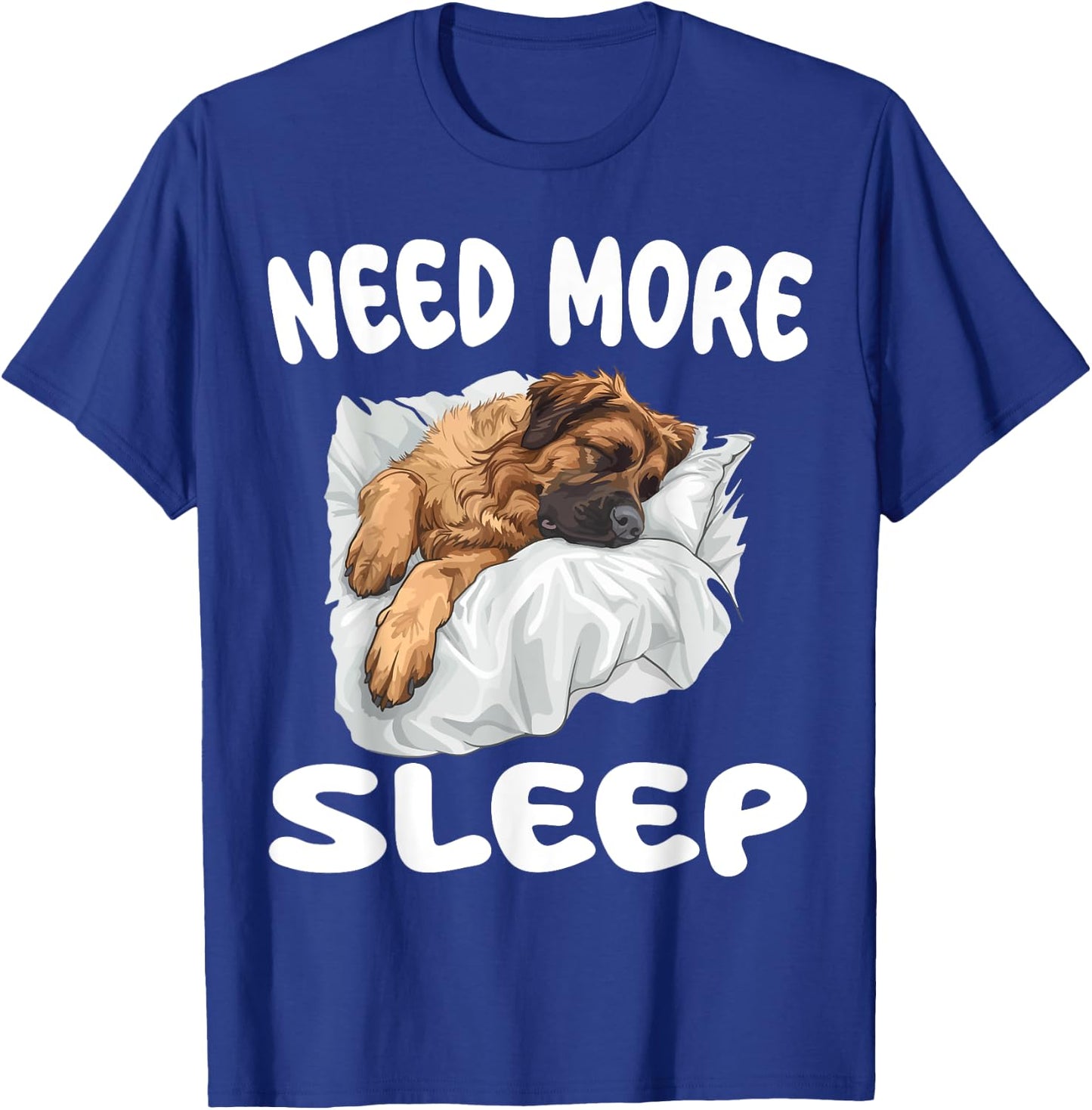 Cute Leonberger Need More Sleep Pyjamas Chemise de nuit T-Shirt - T-Shirt | Royal