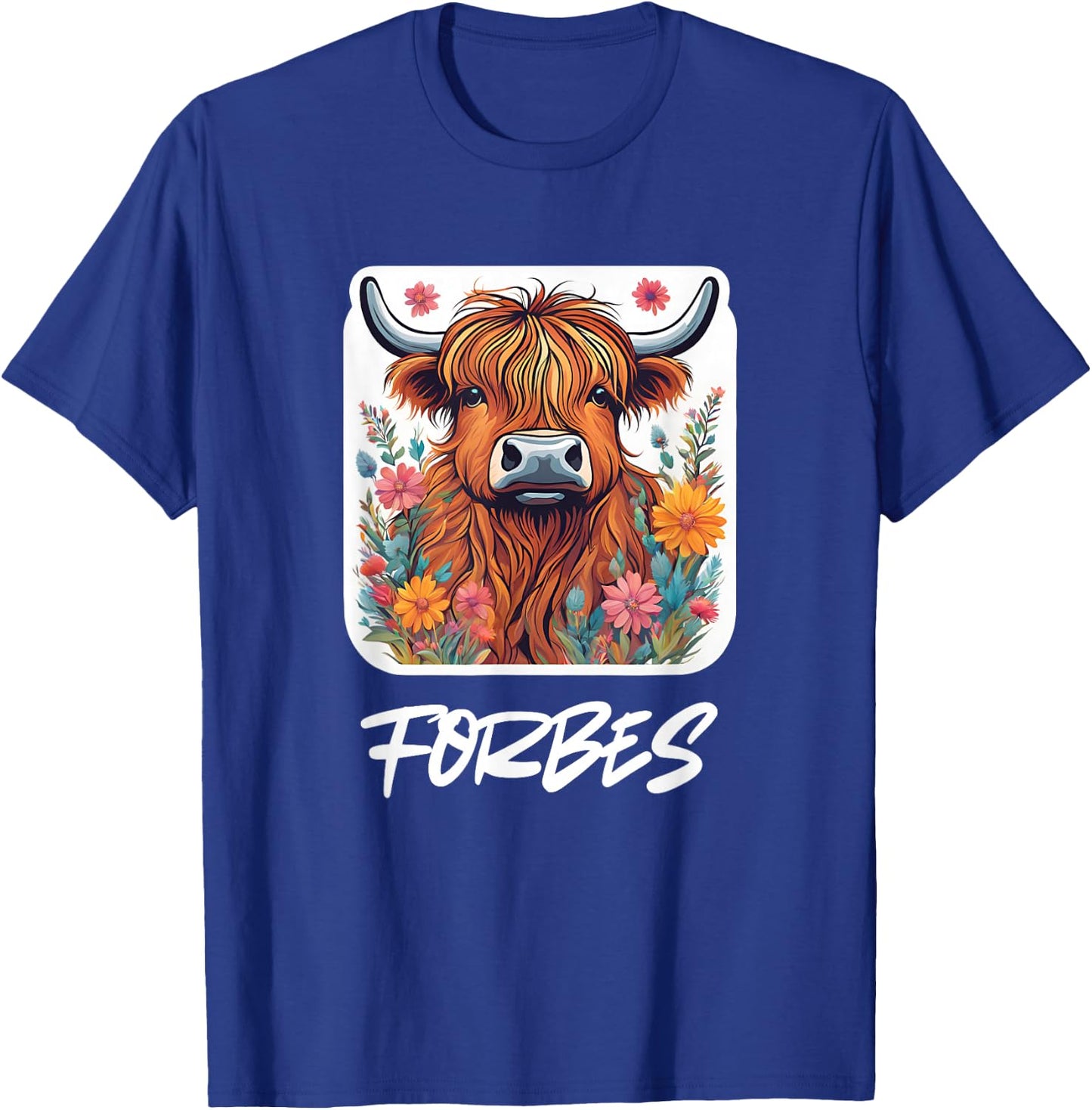 Forbes Clan Highland Cow Scottish Family Name Party T-Shirt - T-Shirt | Royal
