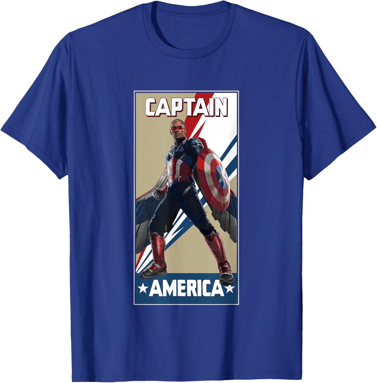 Marvel Captain America: Brave New World New Captain America T-Shirt - T-Shirt | Royal
