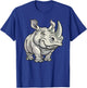 Cartoon Rhino I Rhino for Kids T-Shirt - T-Shirt | Royal