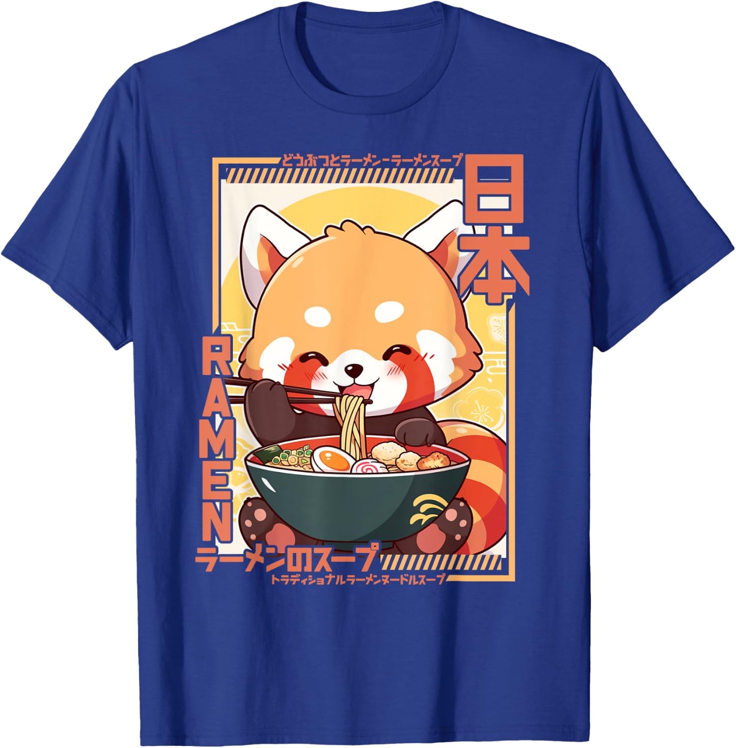Roter Panda liebt Ramen Kawaii Neko Red Panda Ramen T-Shirt - T-Shirt | Royal