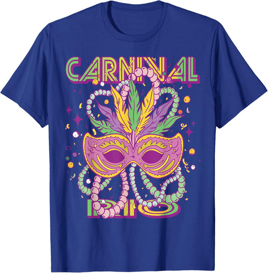 Carnival Costume Rio Brazil Souvenir Carnival , black T-Shirt - T-Shirt | Royal