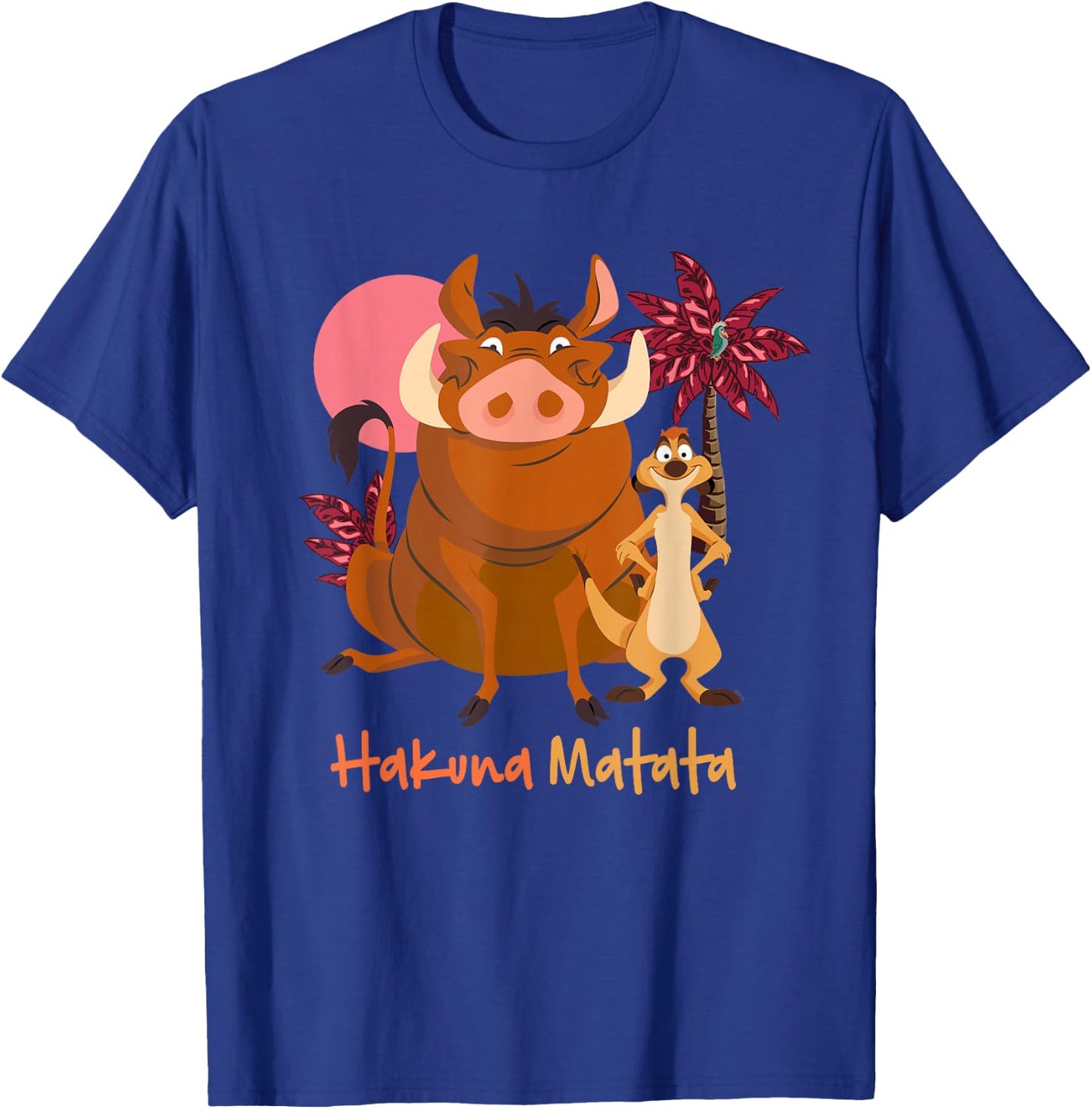 Disney The Lion King Timon & Pumbaa Hakuna Matata Face Front , black T-Shirt - T-Shirt | Royal