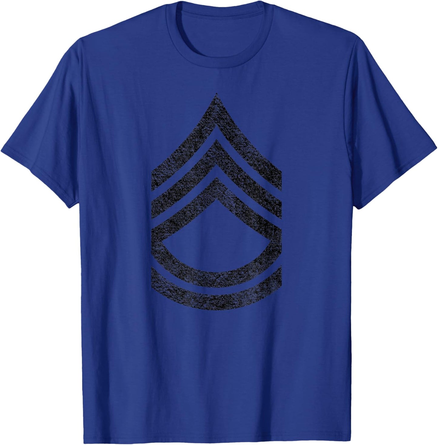 Sergeant First Class Stripes Sarge Rank Insignia T-Shirt - T-Shirt | Royal