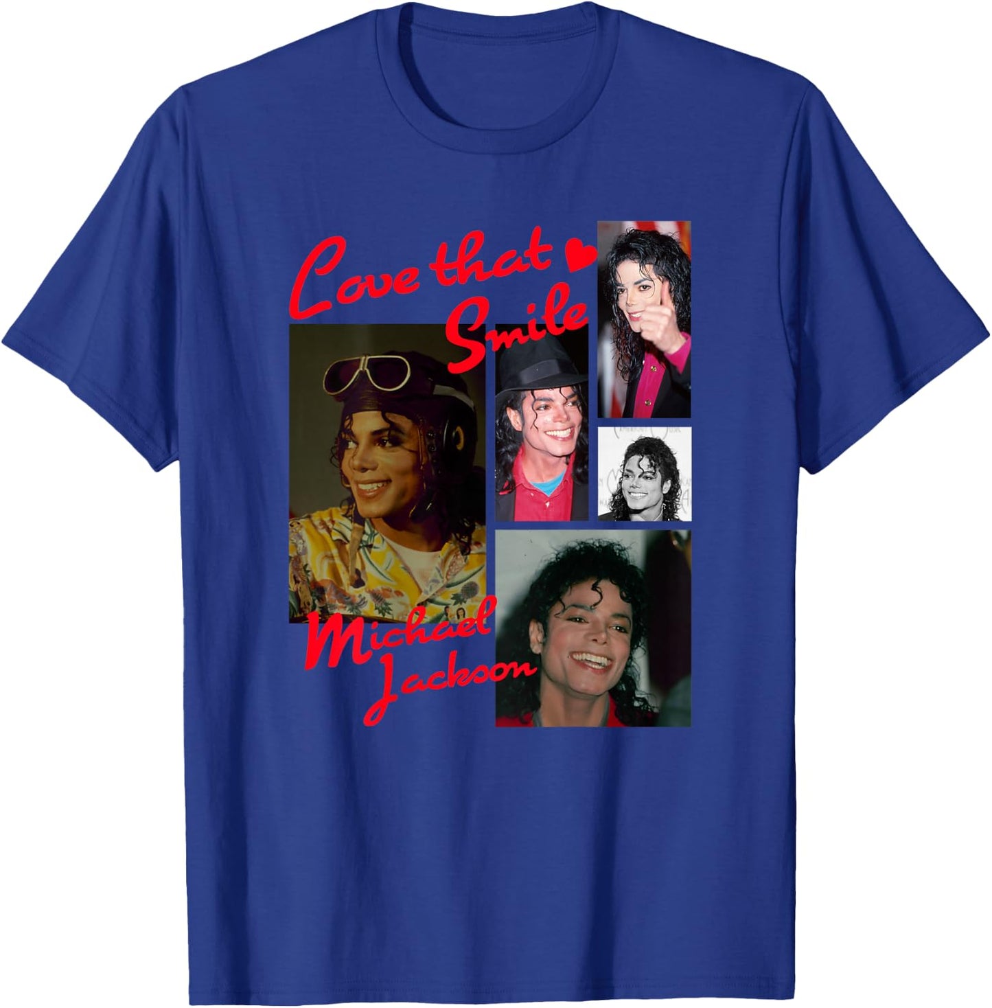 Michael Jackson 014 Back Print T-Shirt - T-Shirt | Royal