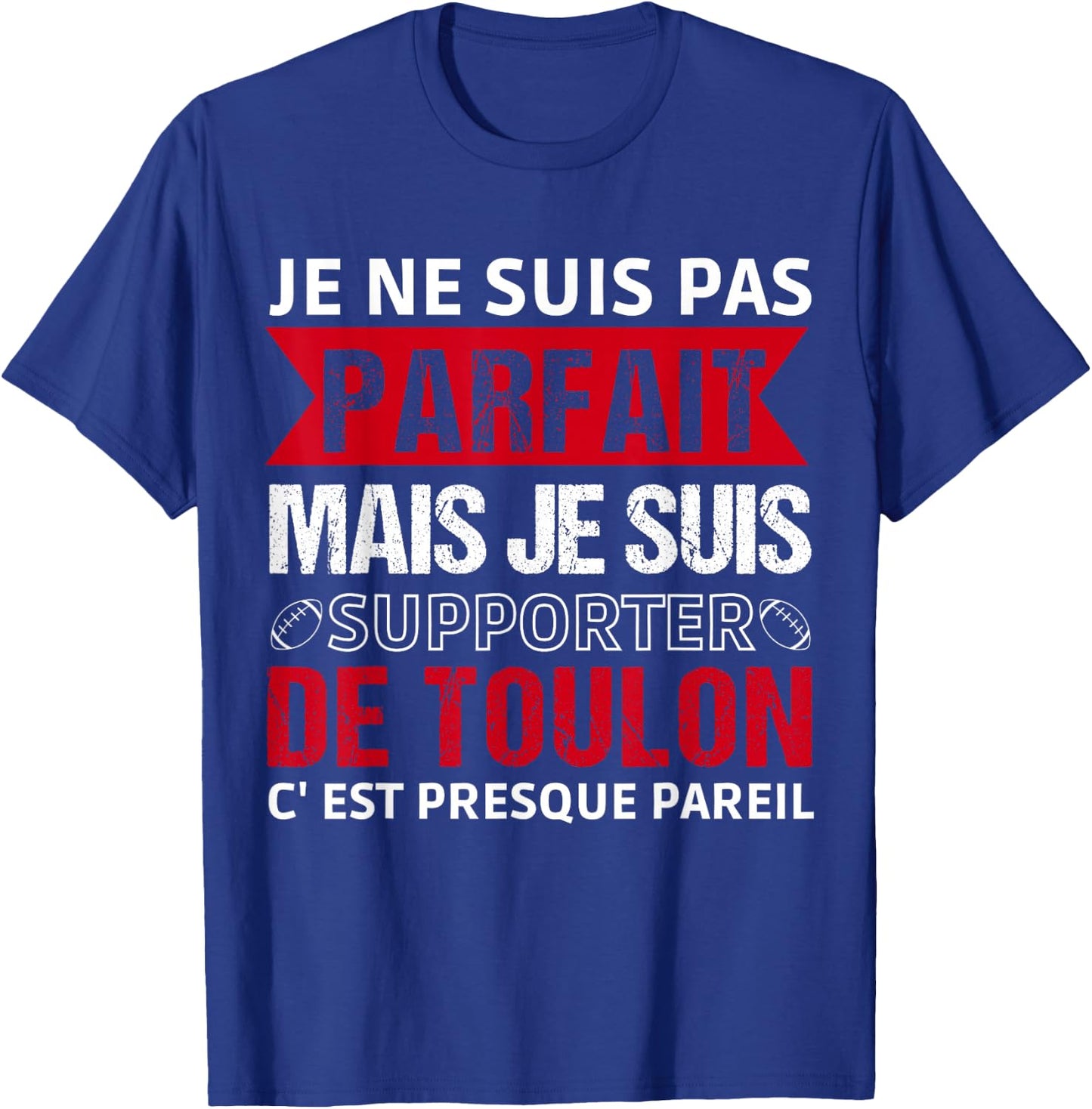 Supporter De Toulon Humour Rugby Gift Supporter Toulonnais , Black, S T-Shirt - T-Shirt | Royal