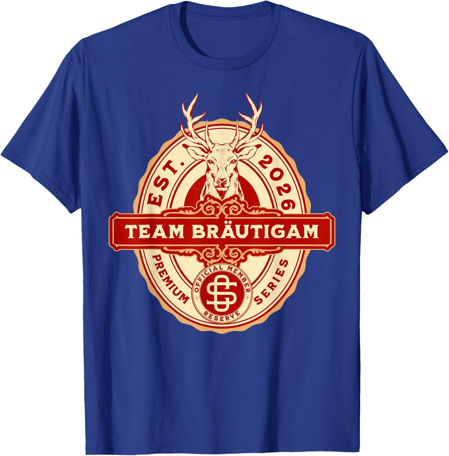 Team Bräutigam JGA Junggesellenabschied Oktoberfest Bier T-Shirt - T-Shirt | Royal