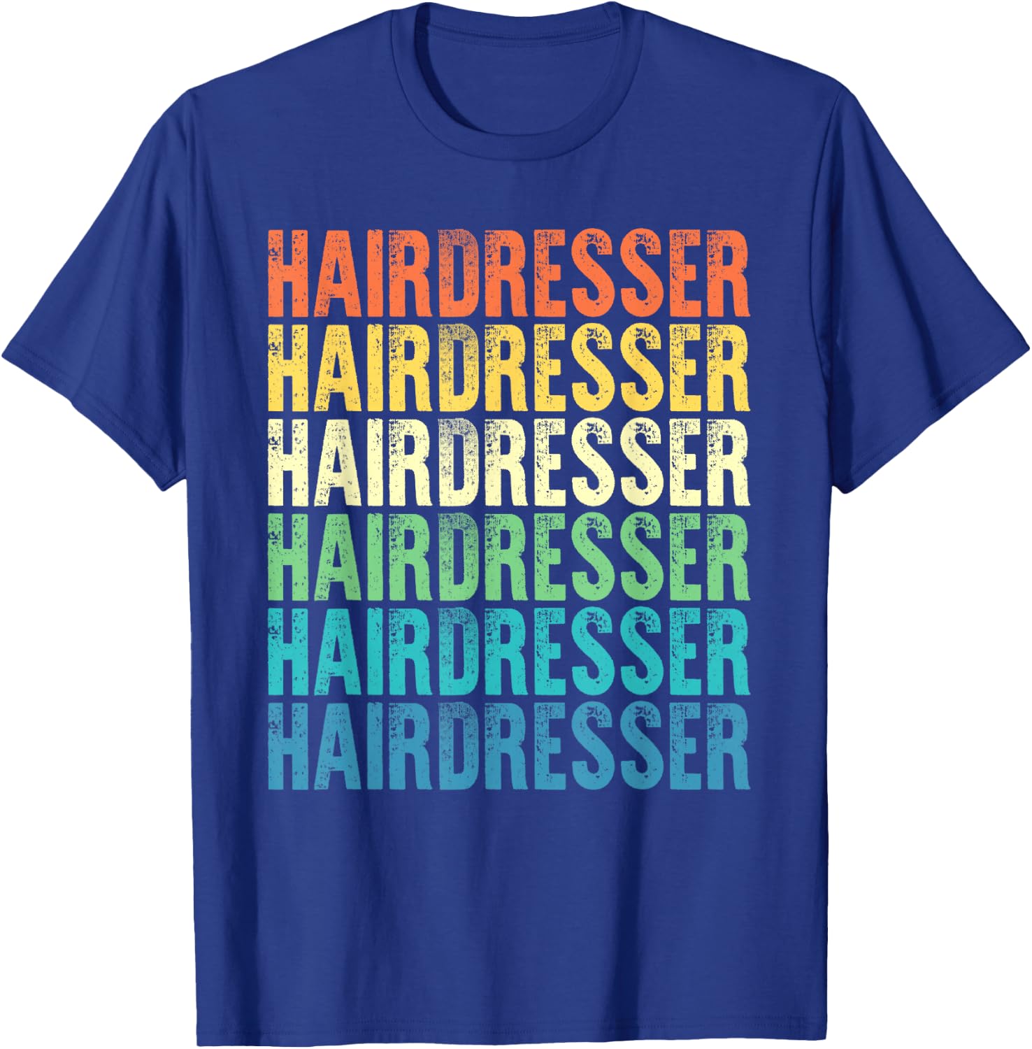 Hairdresser Vintage Style Job T-Shirt - T-Shirt | Royal