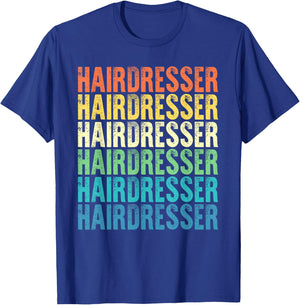Hairdresser Vintage Style Job T-Shirt - T-Shirt | Royal