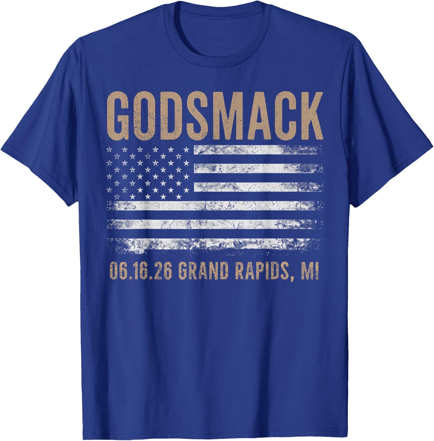 Godsmack The Rise of Rock 2026 Grand Rapids T-Shirt - T-Shirt | Royal