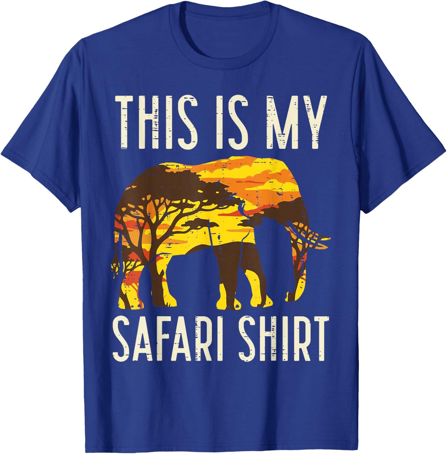 This is My Safari Shirt Elephant Wildlife Men Women Kids T-Shirt - T-Shirt | Royal