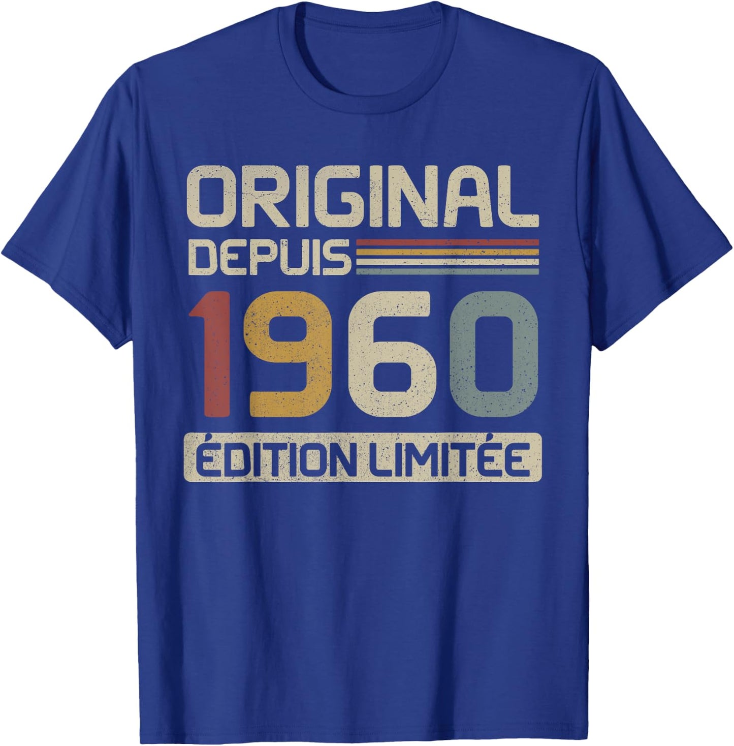Original 1960 Birthday Gift 65 Years Anniv 65 Years , Black, S T-Shirt - T-Shirt | Royal
