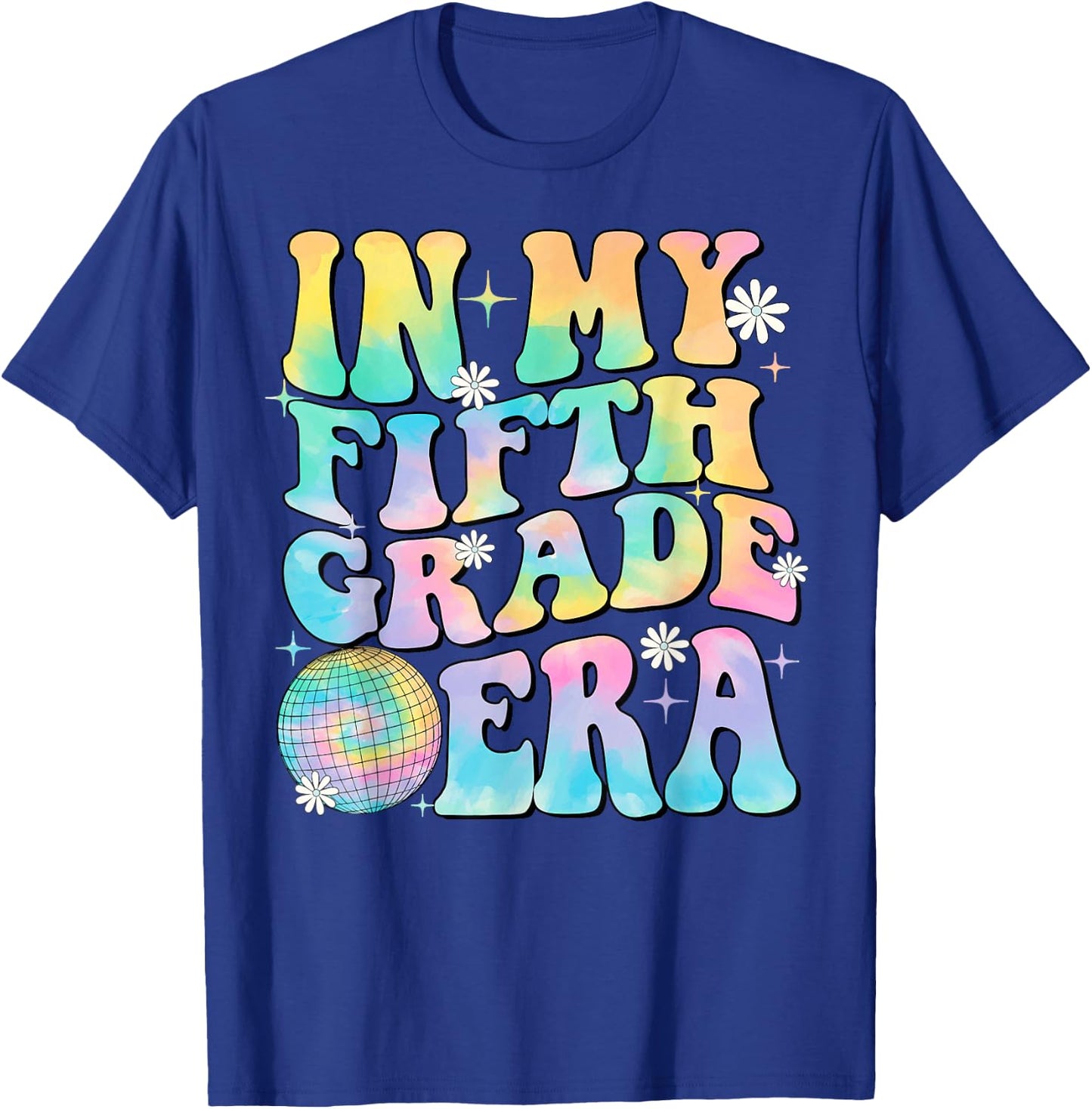 In My Fifth Grade Era 5th Grade Girl Teacher Back to School T-Shirt - T-Shirt | Royal