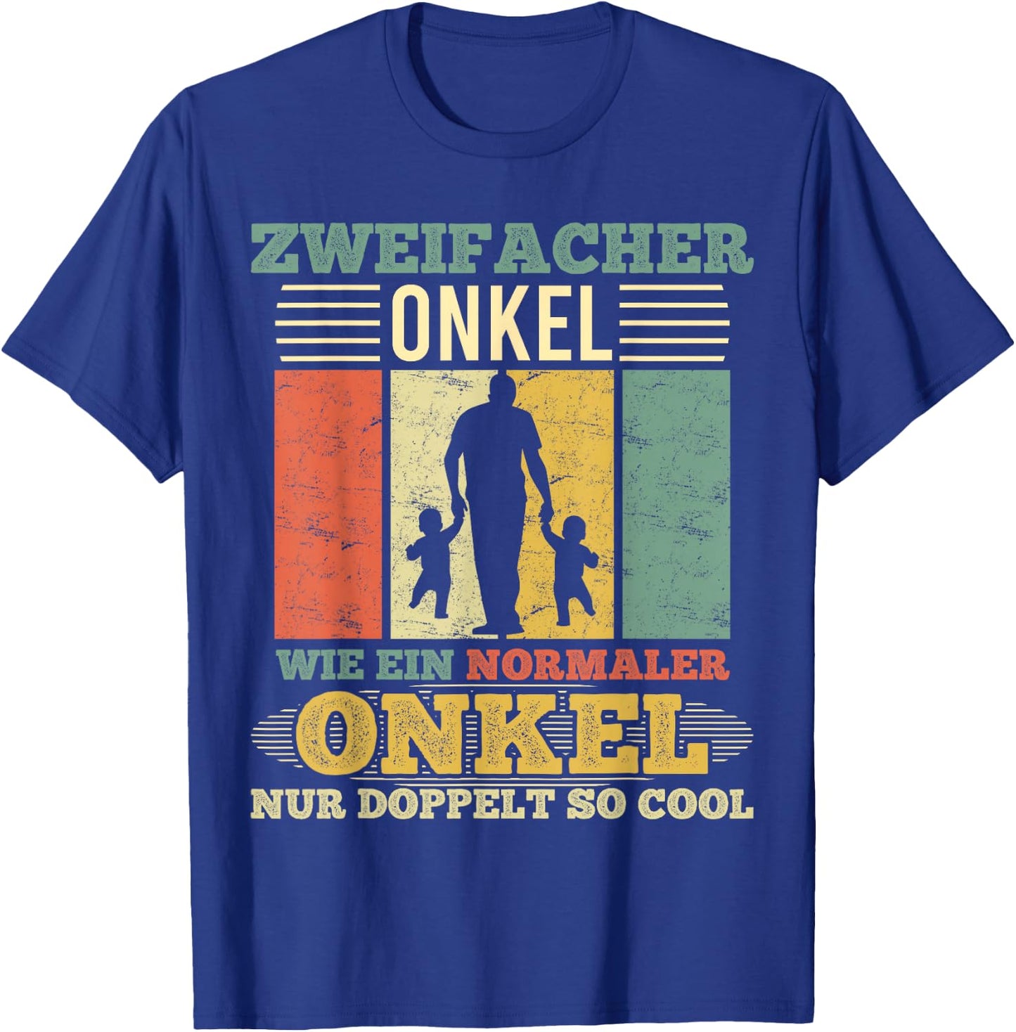 Men's Double Uncle Normal Uncle "Only Double So Cool", black T-Shirt - T-Shirt | Royal