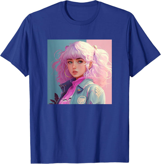 Japanese Anime Girl T-Shirt - T-Shirt | Royal