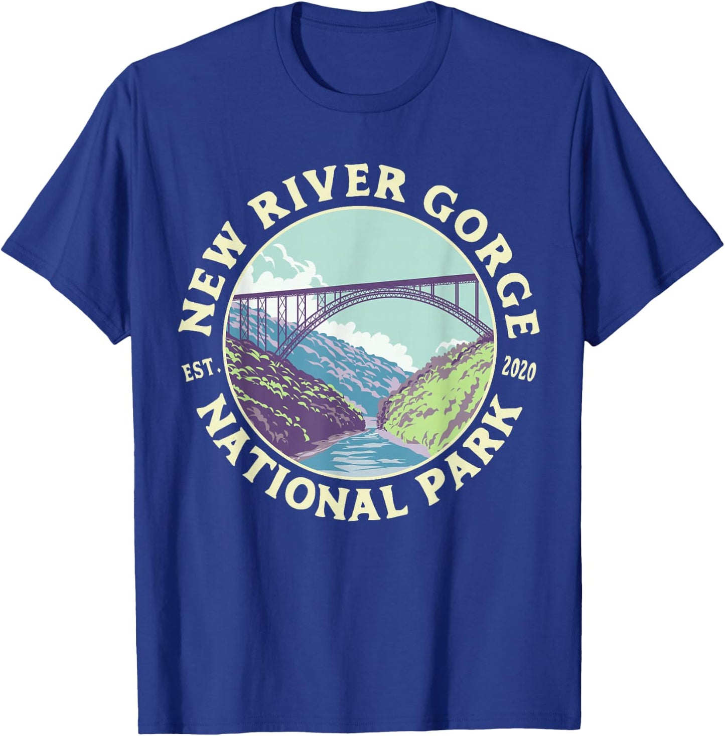 New River Gorge National Park and Preserve WV West Virginia T-Shirt - T-Shirt | Royal