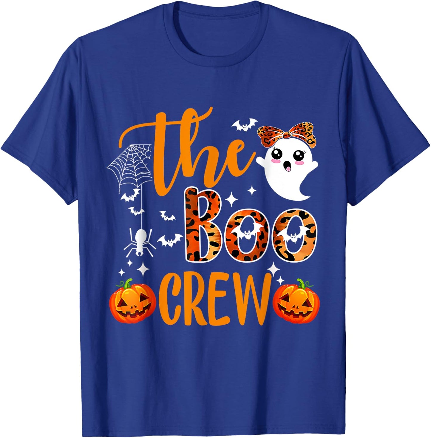 Leopard Halloween Boo Crew Halloween Costume T-Shirt - T-Shirt | Royal