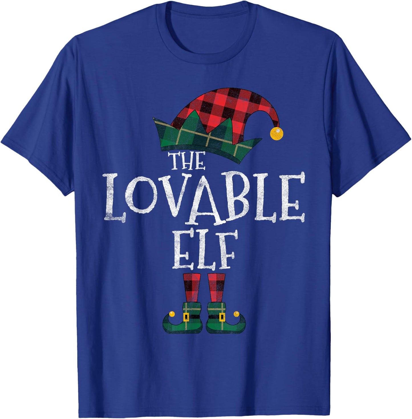 The Lovable Elf Matching Family Group Gift Funny Christmas T-Shirt - T-Shirt | Royal
