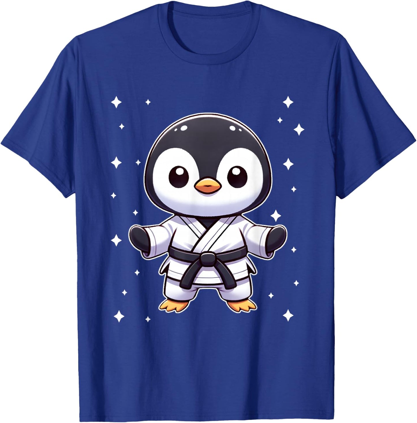 Cute kawaii karate penguin Martial Arts T-Shirt - T-Shirt | Royal