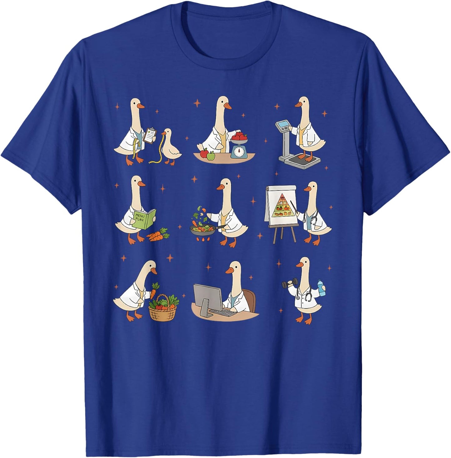Silly Goose Dietitian Nutrition Coach Nutritionist RD Grad T-Shirt - T-Shirt | Royal
