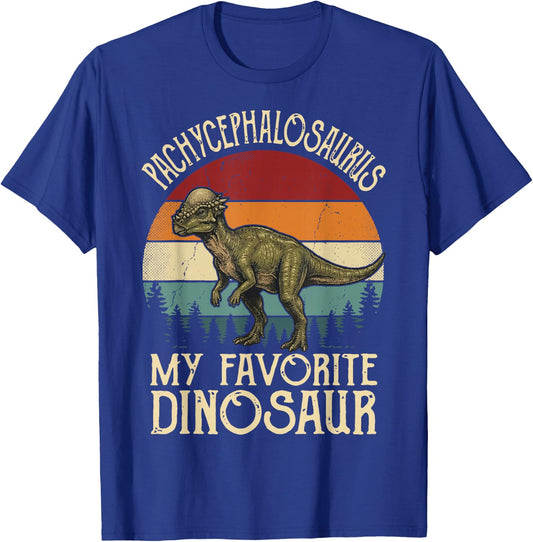 Pachycephalosaurus My Favorite Dinosaur T-Shirt - T-Shirt | Royal
