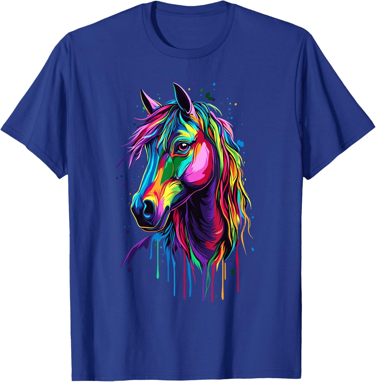 Pop Art - Colorful Horse T-Shirt - T-Shirt | Royal