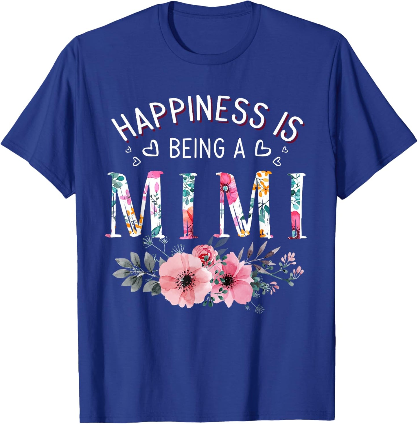 Happiness is Being a Mimi Announcement Mothers Day T-Shirt - T-Shirt | Royal