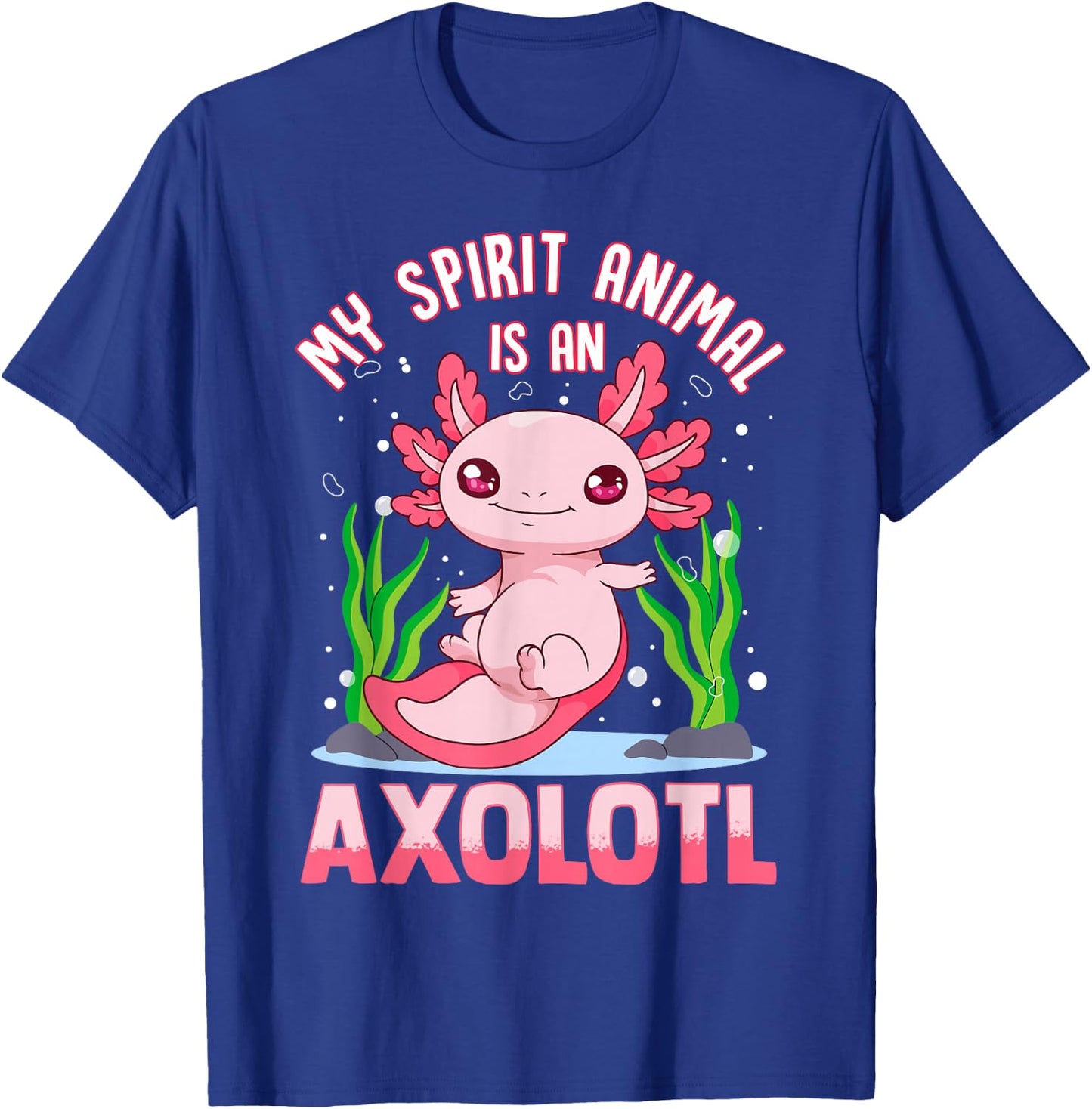 Axolotl Shirts For Girls Boys My Spirit Animal Is An Axolotl T-Shirt - T-Shirt | Royal
