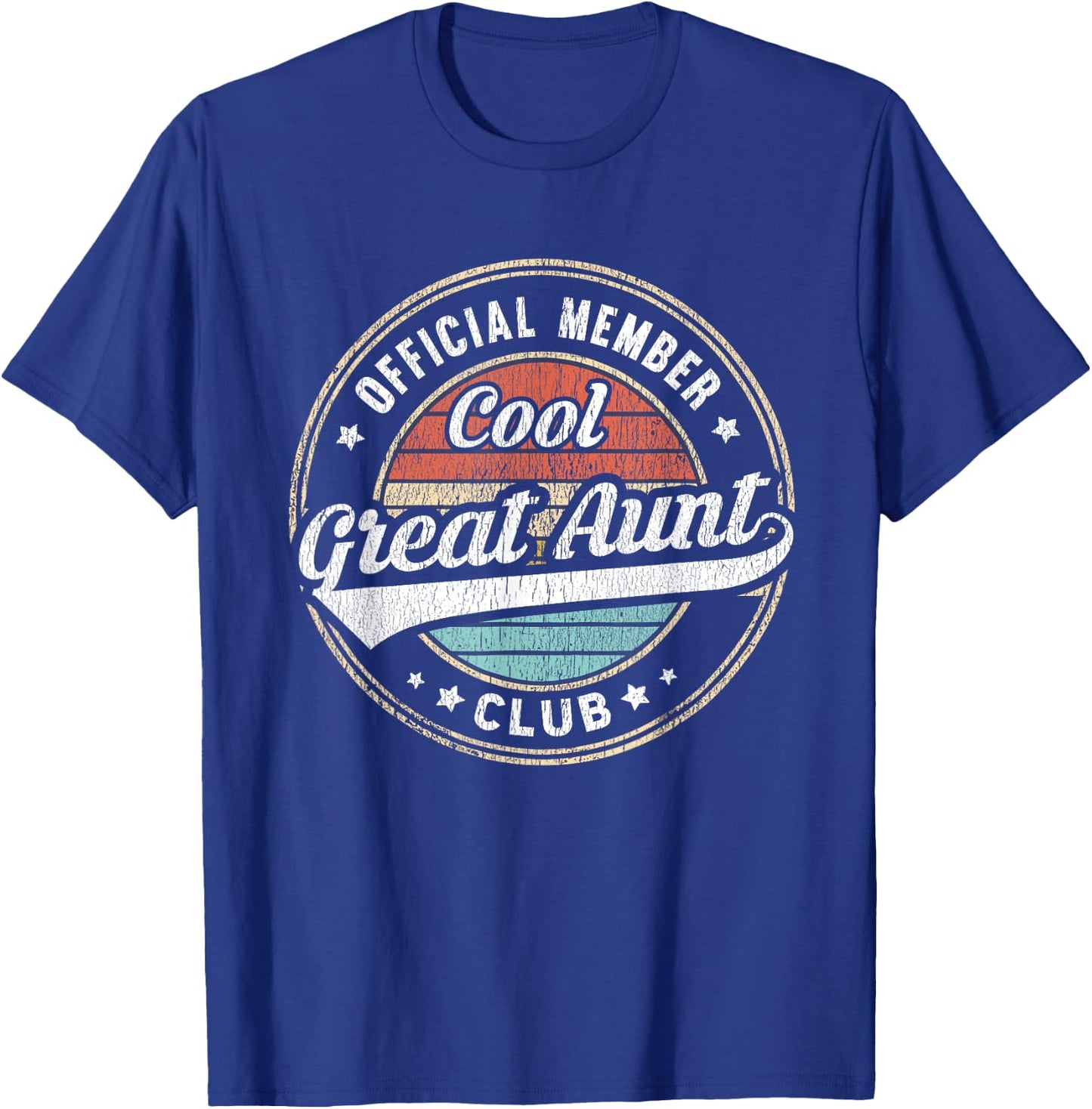 Official Member Cool Great Aunt Club Funny Great Aunt T-Shirt - T-Shirt | Royal