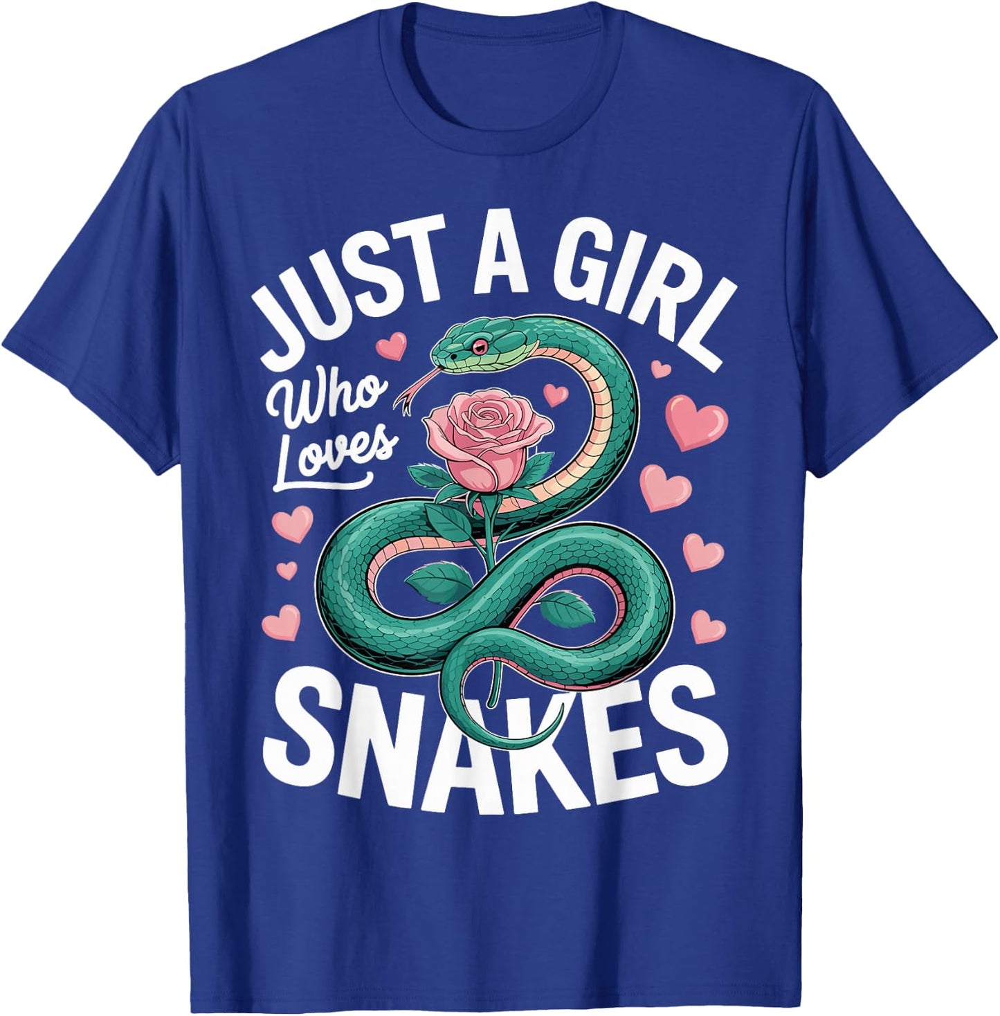 Snake Lover Just A Girl Who Loves Snakes T-Shirt - T-Shirt | Royal