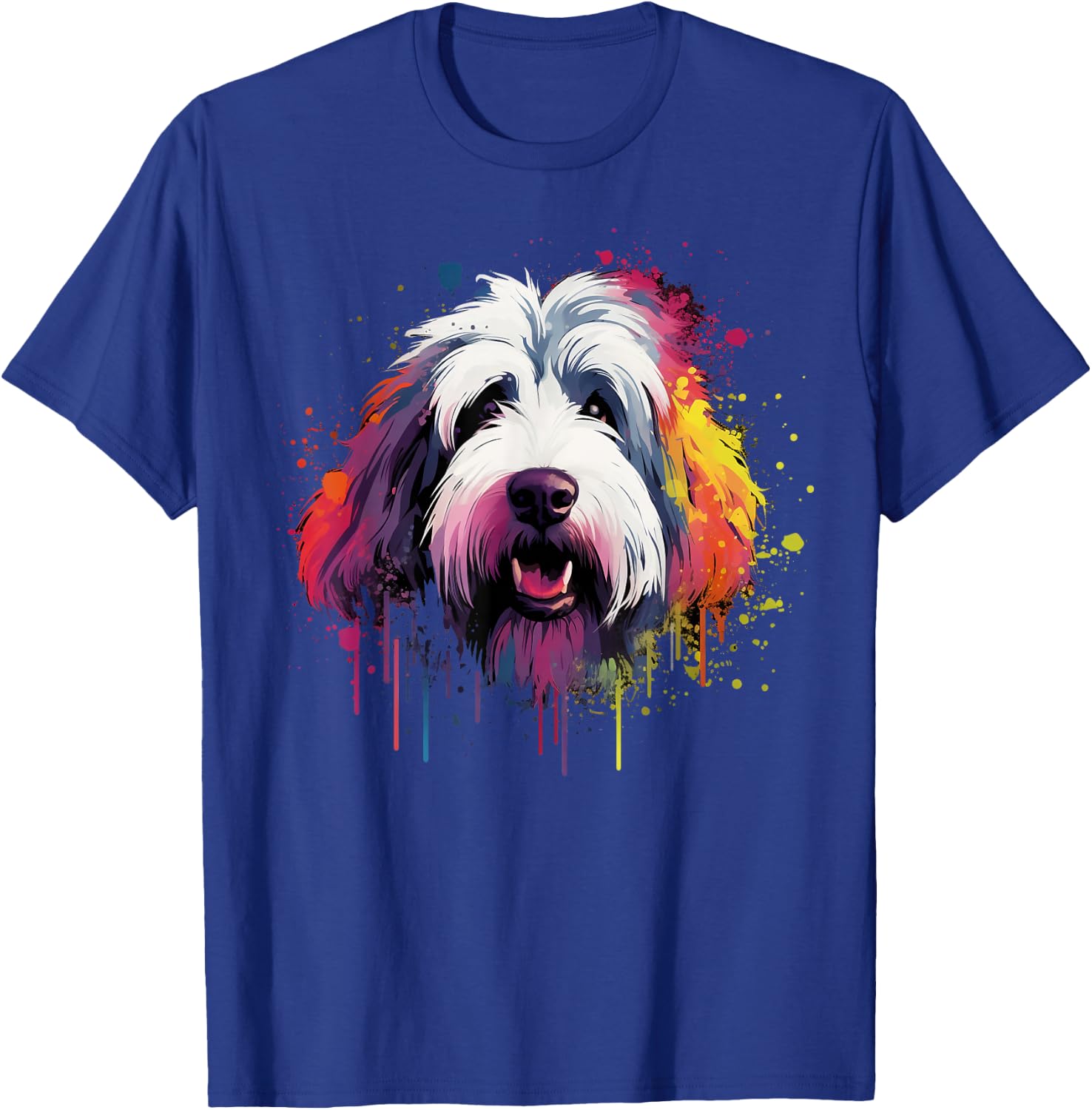 Cute Old English Sheepdog T-Shirt - T-Shirt | Royal