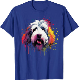 Cute Old English Sheepdog T-Shirt - T-Shirt | Royal
