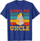 Vintage Retro Guinea Pig Uncle Matching Rodent Lover Family T-Shirt - T-Shirt | Royal