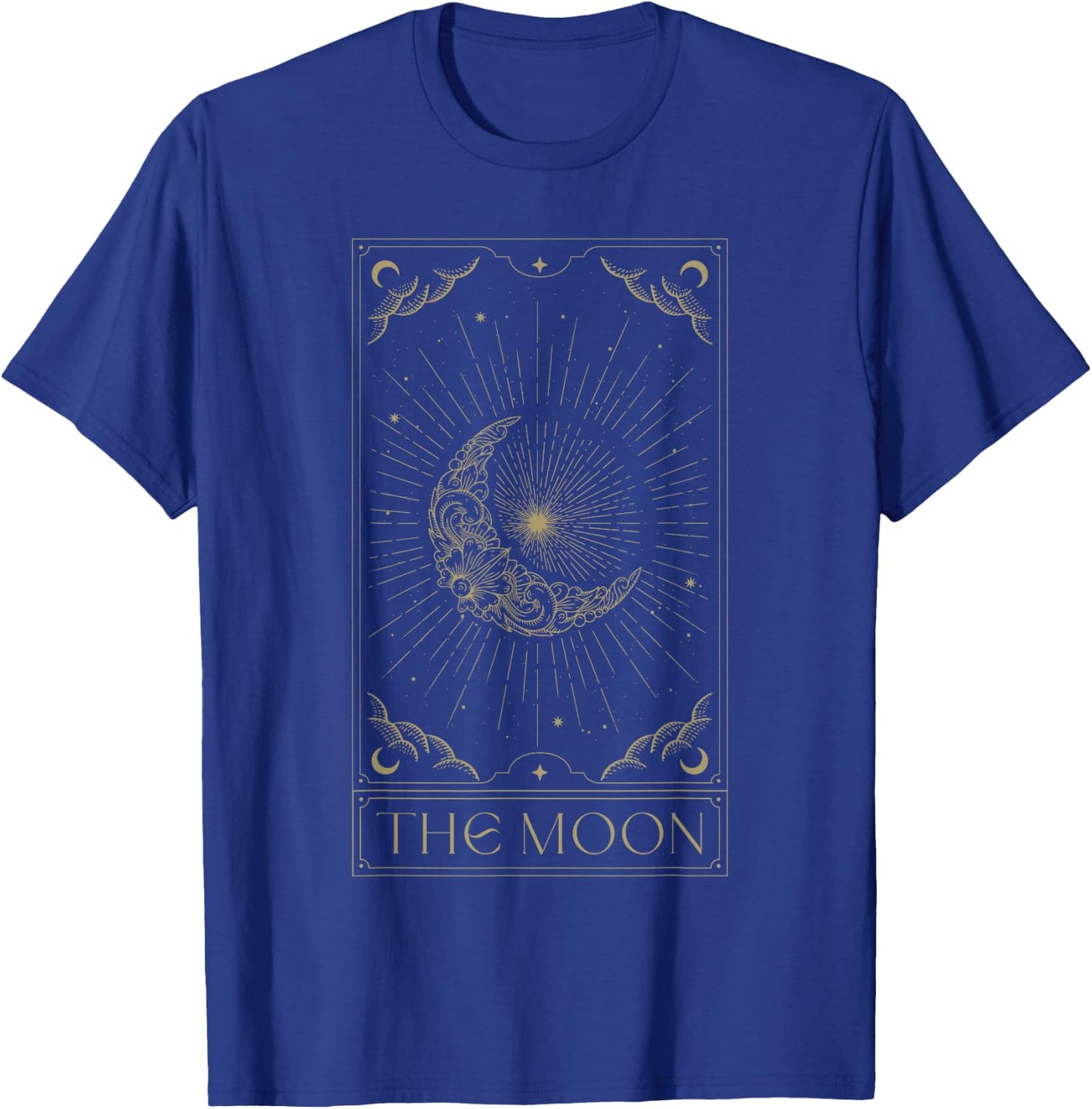 The Moon Tarot Card Half Moon Gothic Witchcraft Witchy T-Shirt - T-Shirt | Royal