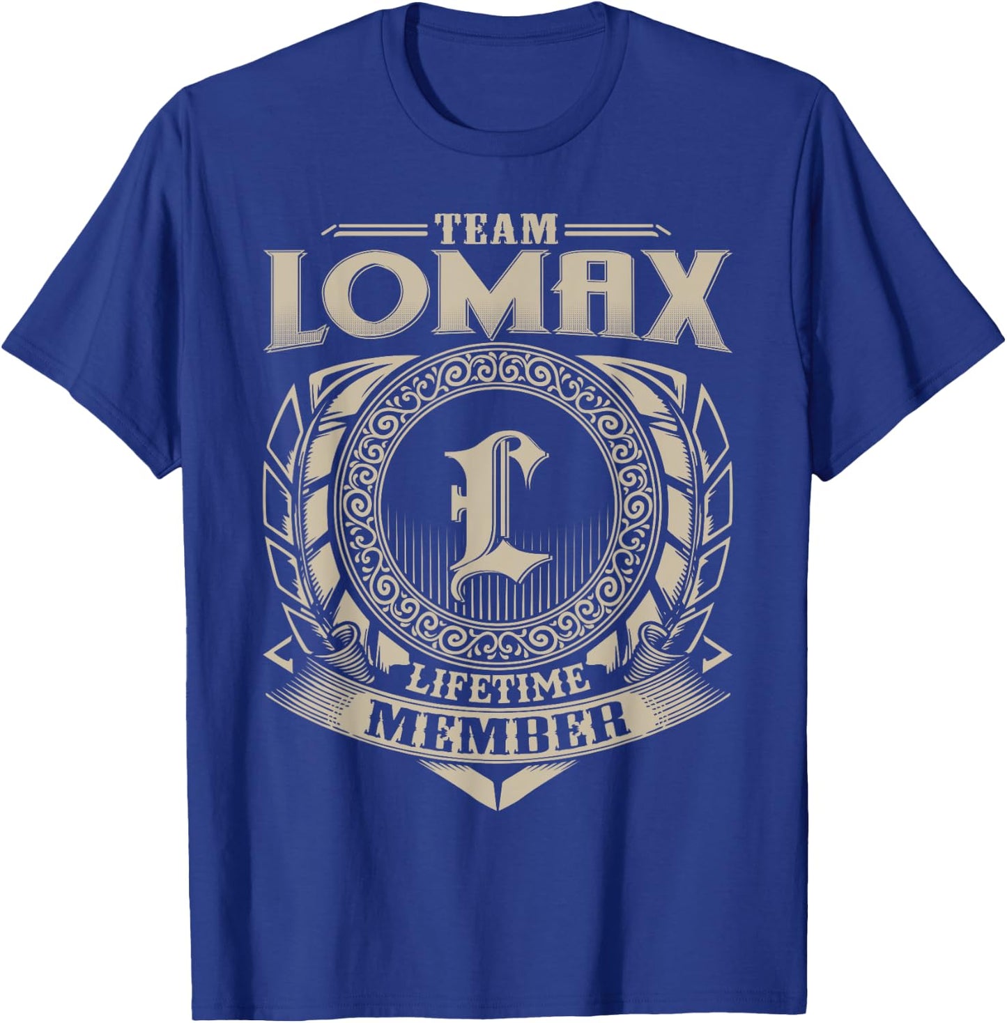 Team LOMAX Lifetime Member Funny LOMAX Family Name Vintage T-Shirt - T-Shirt | Royal