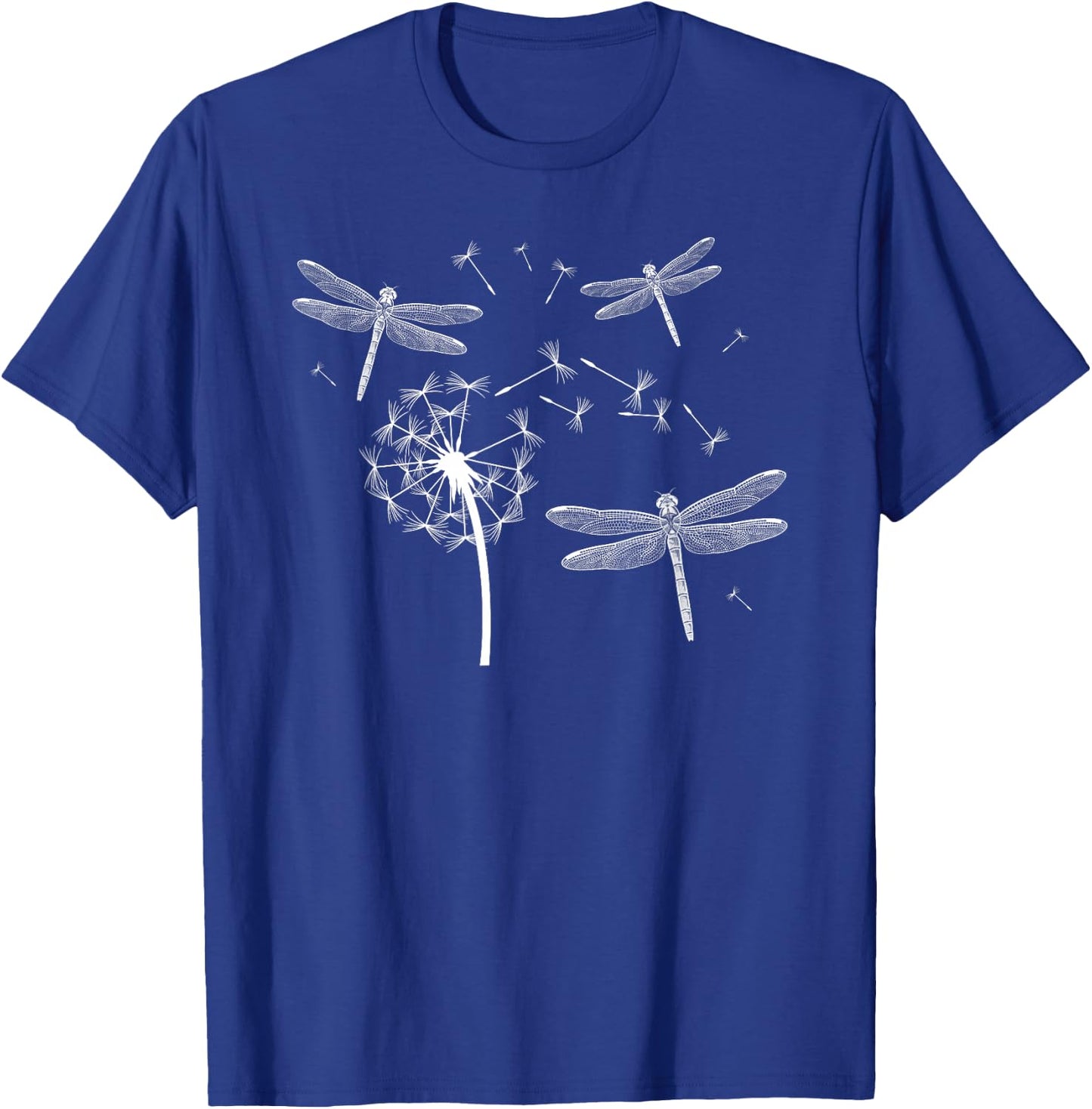Dragonfly Dandelion Dragonfly Lover Dragonflies T-Shirt - T-Shirt | Royal