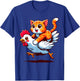 Funny Cat Riding Chicken Cat on a Chicken Lover Cute Animals T-Shirt - T-Shirt | Royal