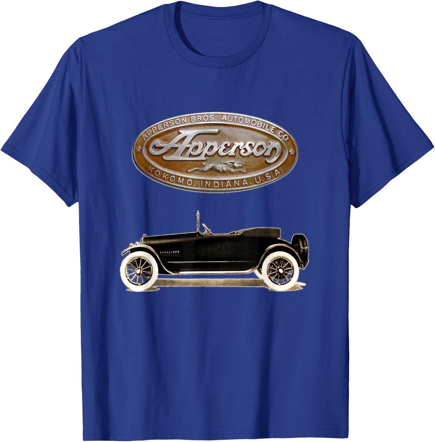 Antique Car 1915 Apperson Bros. Jack Rabbit T-Shirt - T-Shirt | Royal