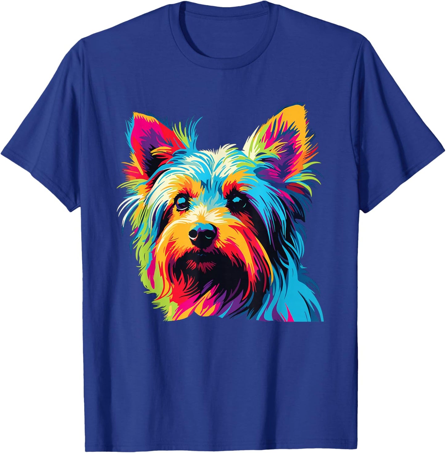 Watercolor Colorful Australian Silky Terrier Dog T-Shirt - T-Shirt | Royal