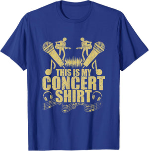 Funny Live Music Lover This Is My Concert T-Shirt - T-Shirt | Royal
