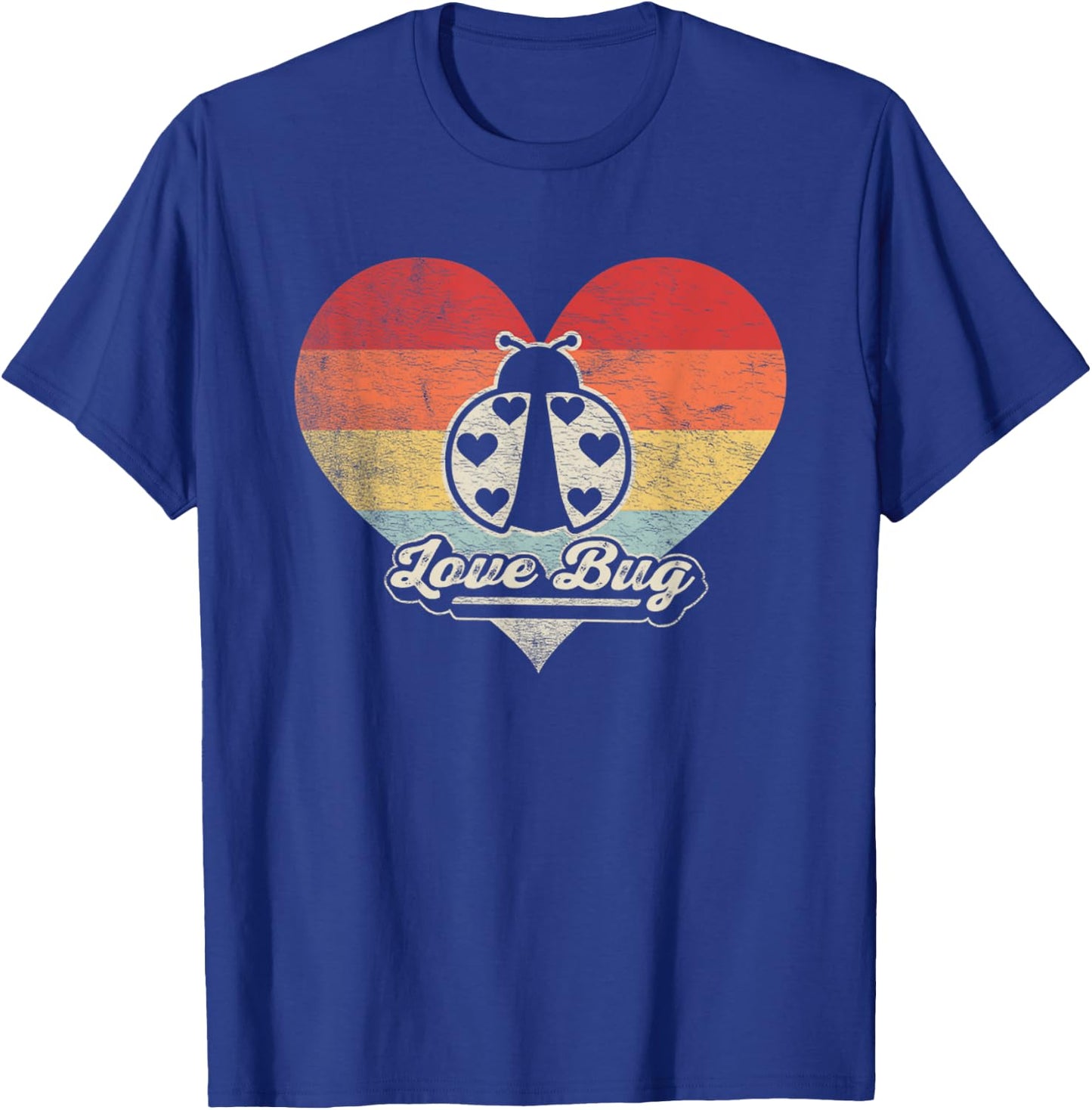 Outta Sight! Vintage Retro Love Bug Valentines Day - -Adults - Black - Small - Short Sleeve - Classic Fit - Cotton, Polyester T-Shirt - T-Shirt | Royal