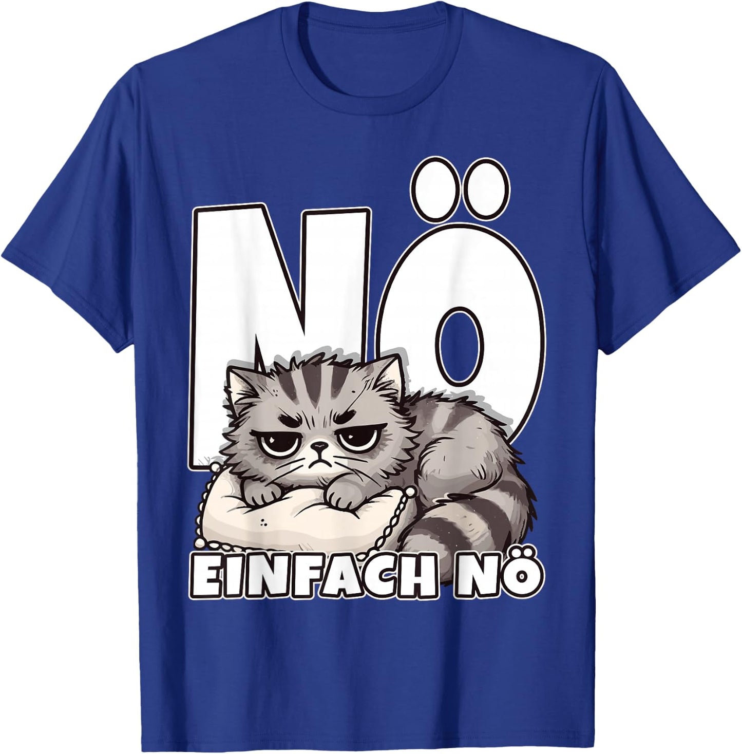 Nö einfach nö, Cat Statement, Children's Girl, Boy, Funny , black T-Shirt - T-Shirt | Royal