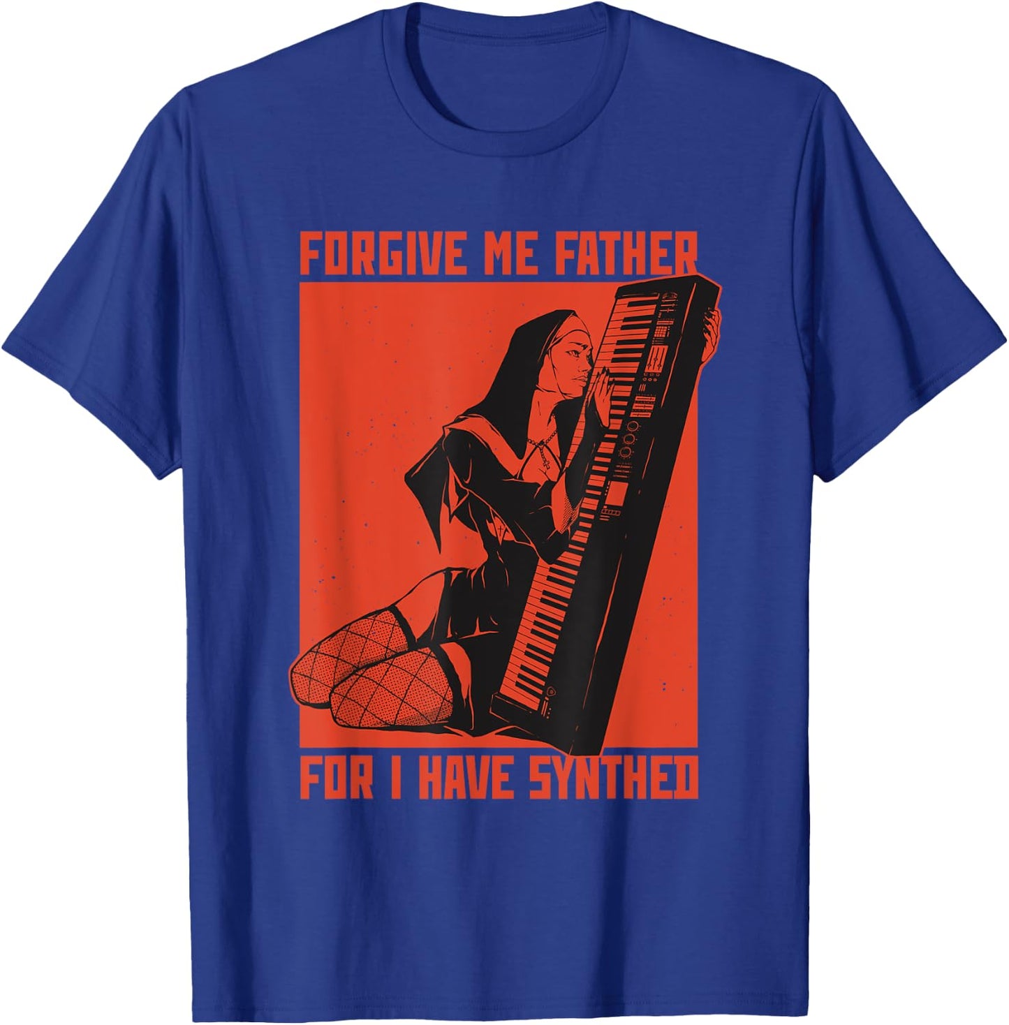 Synth Techno Music Funny Synthesizer T-Shirt - T-Shirt | Royal