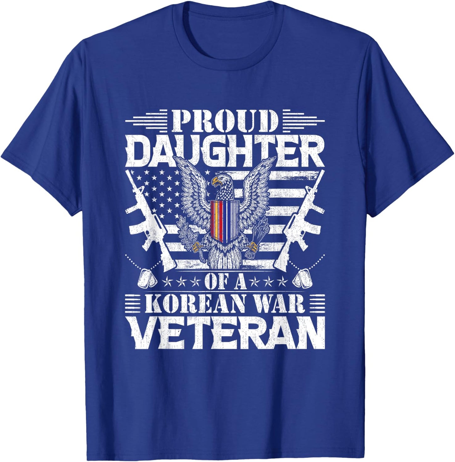 Proud Daughter of a Korean War Veteran T-Shirt - T-Shirt | Royal
