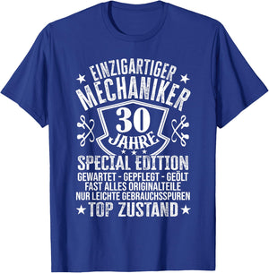 Kfz Mechaniker 30er Geburtstag Mann Männer 30 Jahre T-Shirt - T-Shirt | Royal