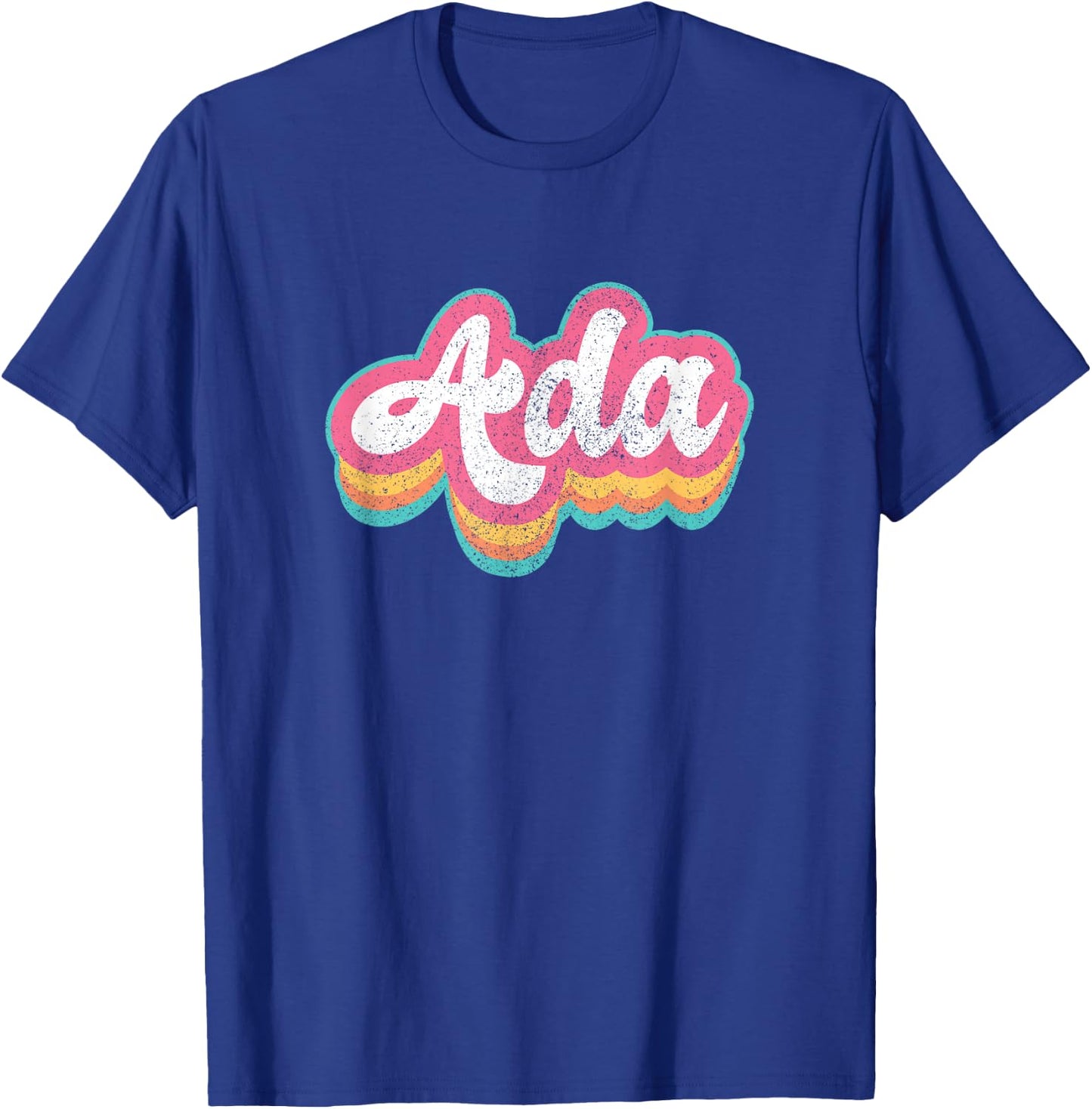 Ada First Name Girl Vintage 70s 80s Personalized T-Shirt - T-Shirt | Royal